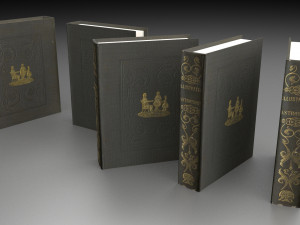 book low poly free low-poly Model 3D