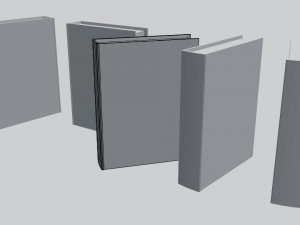 book low poly free low-poly Model 3D