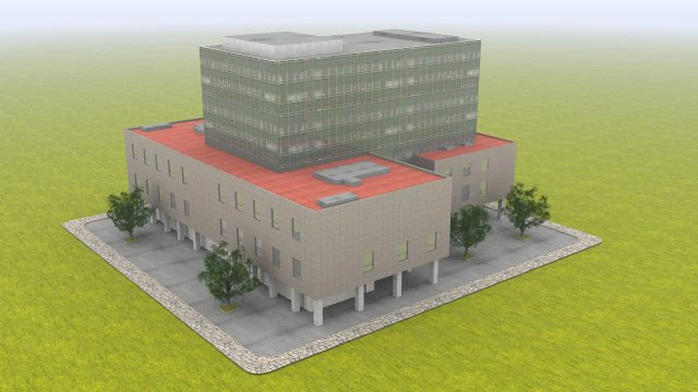 学校を建てる 3Dモデル .c4d .max .obj .3ds .fbx .stl .blend 