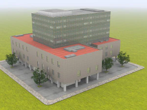 scuola edilizia Modello 3D