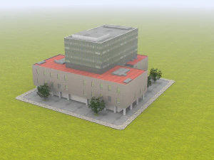 学校を建てる 3Dモデル