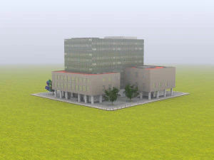 学校を建てる 3Dモデル