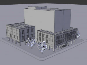 学校を建てる 3Dモデル