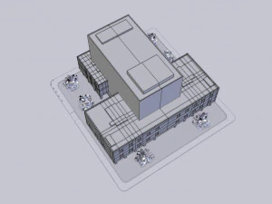 学校を建てる 3Dモデル