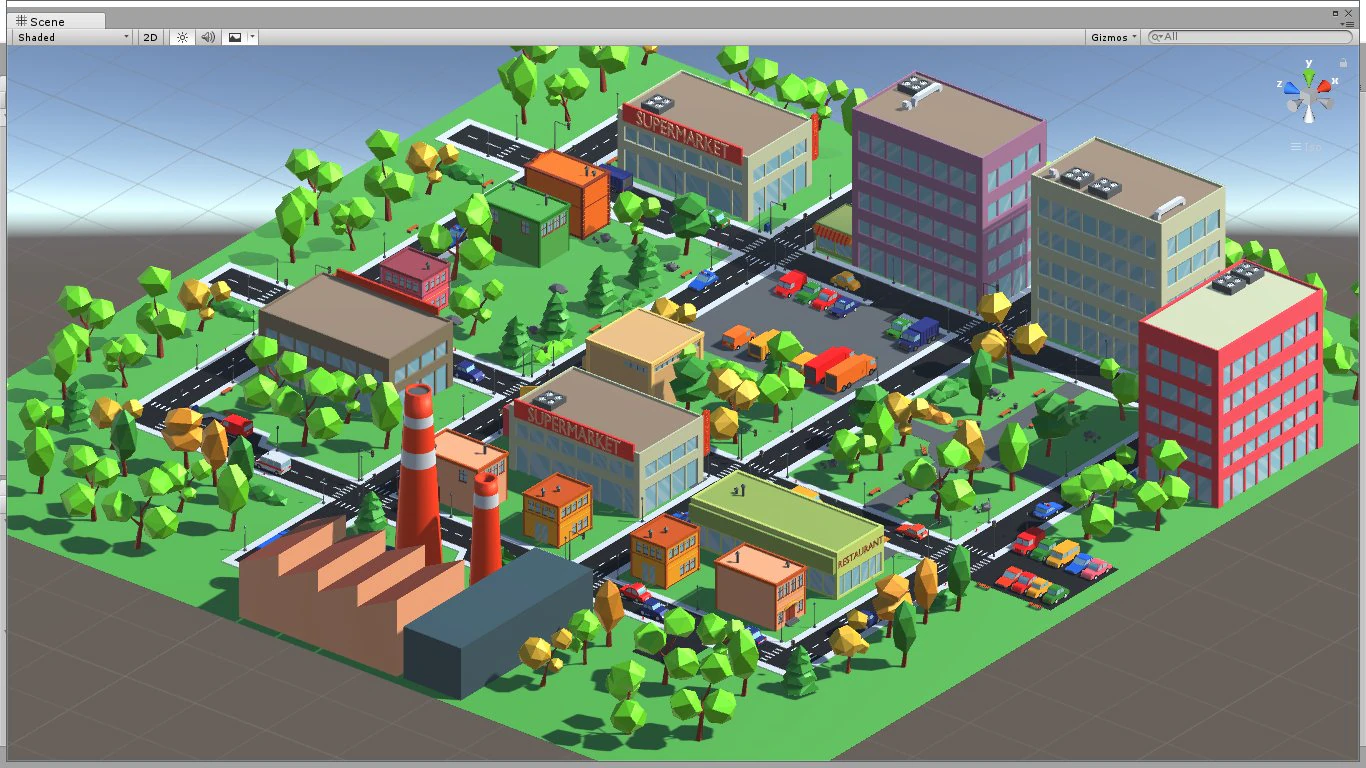 3d cartoon town pack model 3D Model .c4d .max .obj .3ds .fbx .stl .blend 