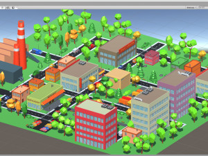 3d cartoon town pack model 3D Model
