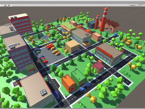 3d cartoon town pack model 3D Model