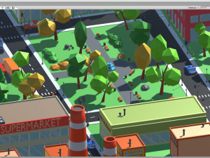 3d cartoon town pack model 3D Model
