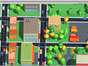 3d cartoon town pack model 3D Model