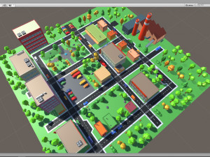 3d cartoon town pack model 3D Model