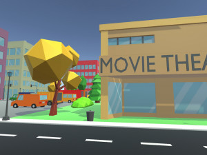 3d cartoon town pack model 3D Model