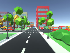 3d cartoon town pack model 3D Model