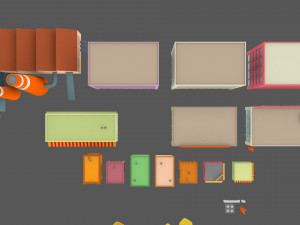 3d cartoon town pack model 3D Model