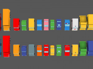 3d cartoon town pack model 3D Model