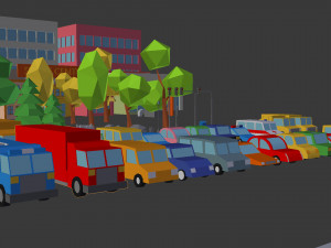 3d cartoon town pack model 3D Model