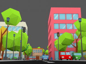 3d cartoon town pack model 3D Model