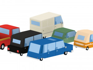 cartoon cars pack 2 3D मॉडल