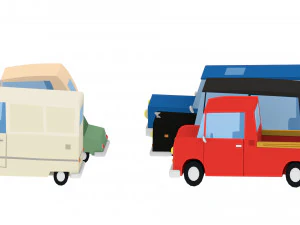 cartoon cars pack 2 3D Model
