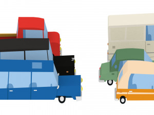 cartoon cars pack 2 3D मॉडल