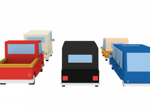 cartoon cars pack 2 3D मॉडल