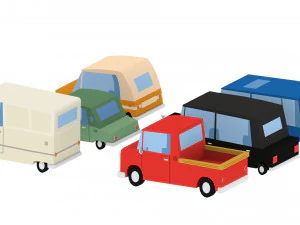 cartoon cars pack 2 3D Model