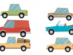cartoon cars 3d 3D Model