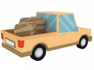 cartoon cars 3d 3D Model