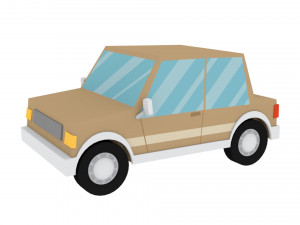 cartoon cars 3d 3D Model