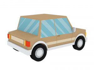 cartoon cars 3d 3D Model