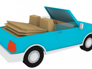 cartoon cars 3d 3D Model