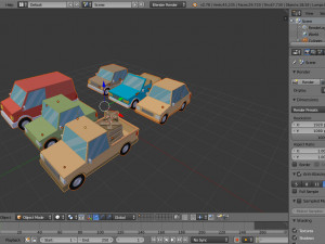 cartoon cars 3d 3D Model
