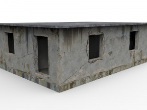empty concrete buildings 3D Model