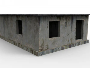empty concrete buildings 3D Model