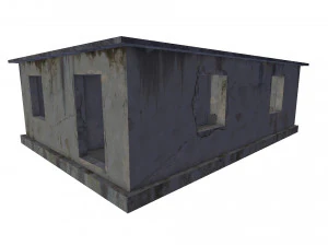 empty concrete buildings 3D Model