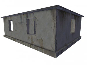 empty concrete buildings 3D Model