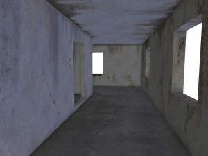 empty concrete buildings 3D Model