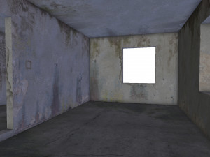 empty concrete buildings Model 3D