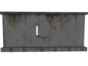 empty concrete buildings Model 3D
