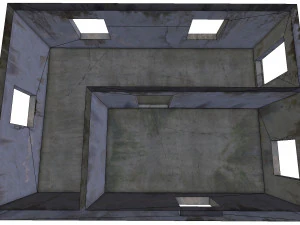 empty concrete buildings 3D Model