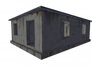 empty concrete buildings Model 3D