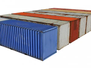 containers pack 3D Model