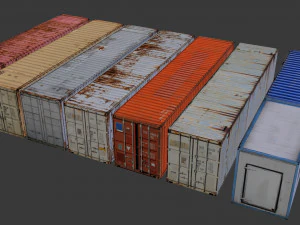 containers pack 3D Model