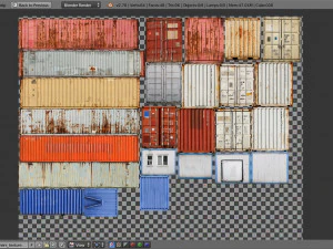containers pack 3D Model