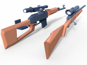 Rifle Fremy SpeedDraw - Rokka - Brave of the Six Flowers Free 3D Model in  Assault Rifles 3DExport