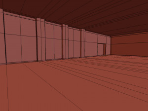 empty room Model 3D