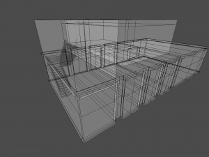empty room Model 3D
