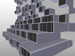 future building 002 3D Model
