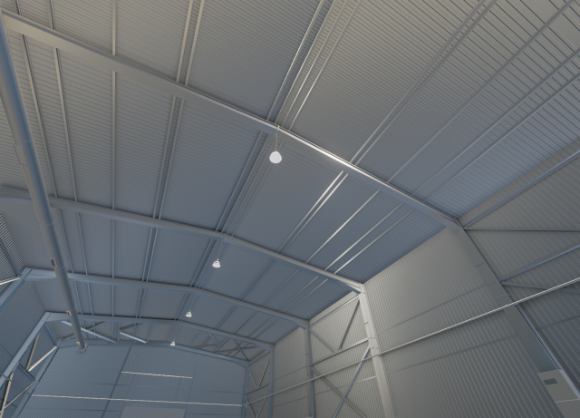 warehouse hall Modelo 3D .c4d .max .obj .3ds .fbx .stl .blend 