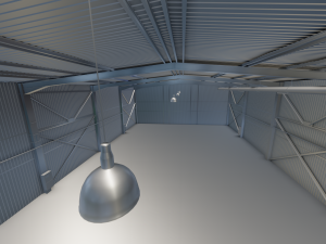 warehouse hall Modelo 3D