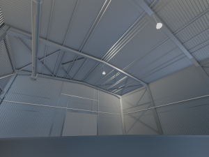 warehouse hall Modelo 3D